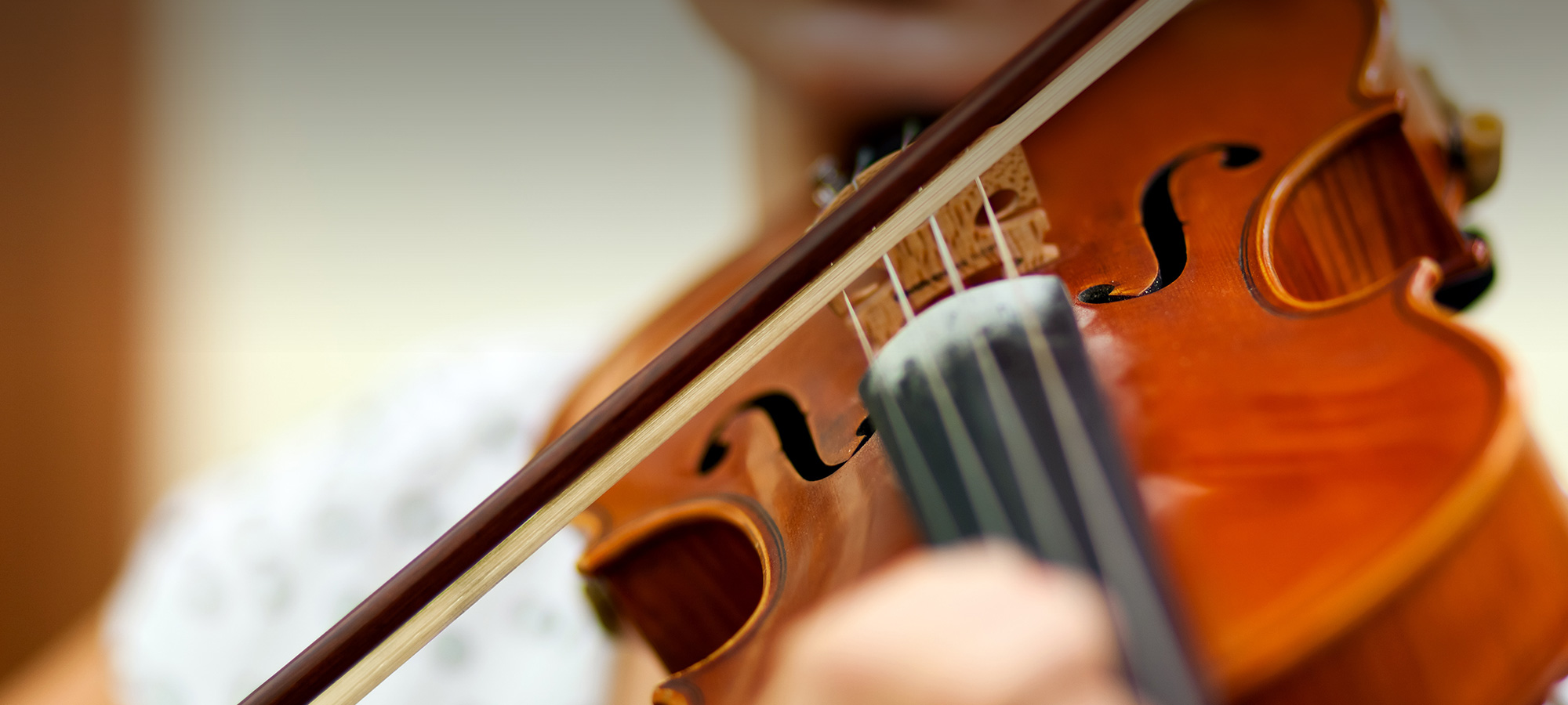 Child playing violin